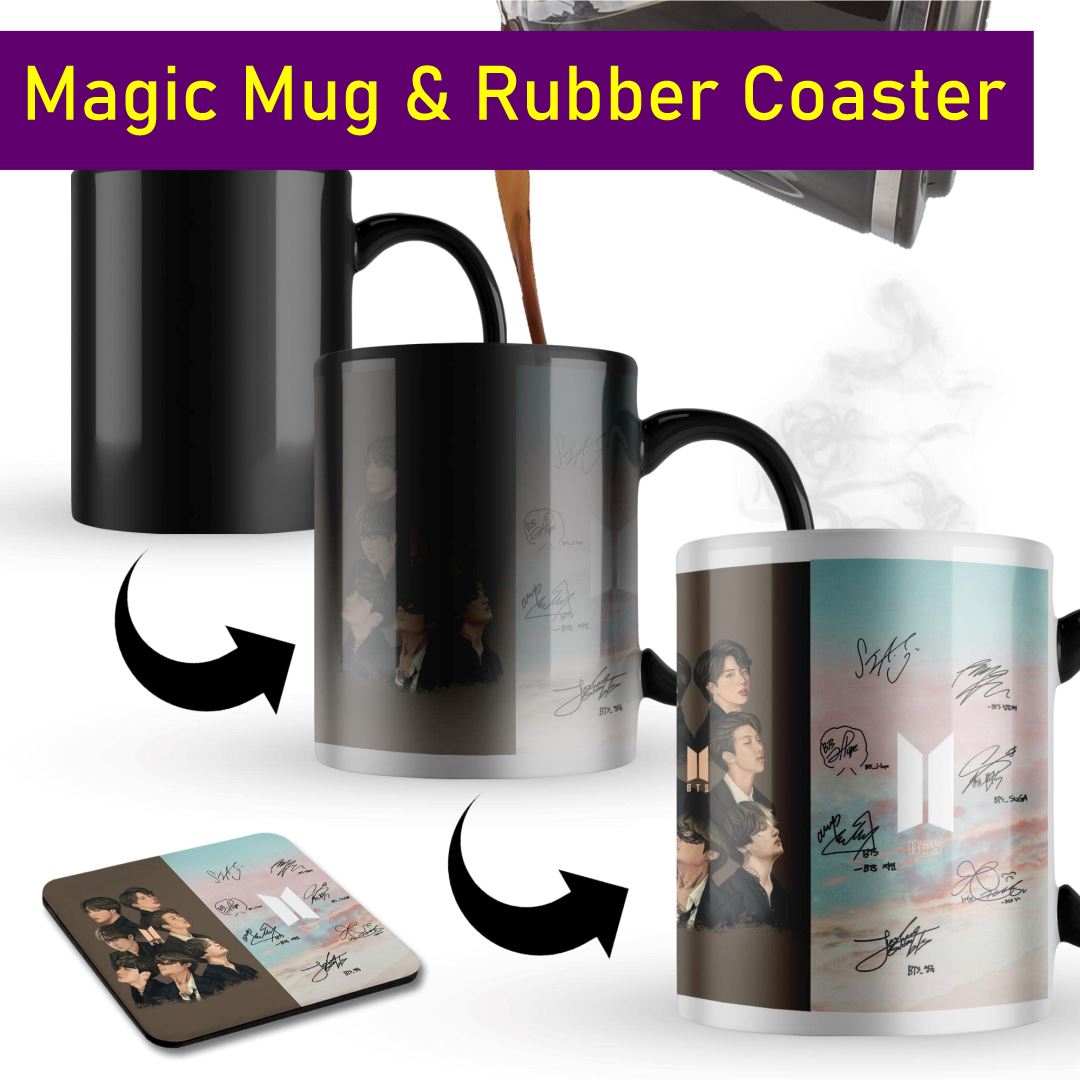 1 x Magic Mug 11oz plus a 10*10 Rubber Coaster Classic Canvas NetCanvas