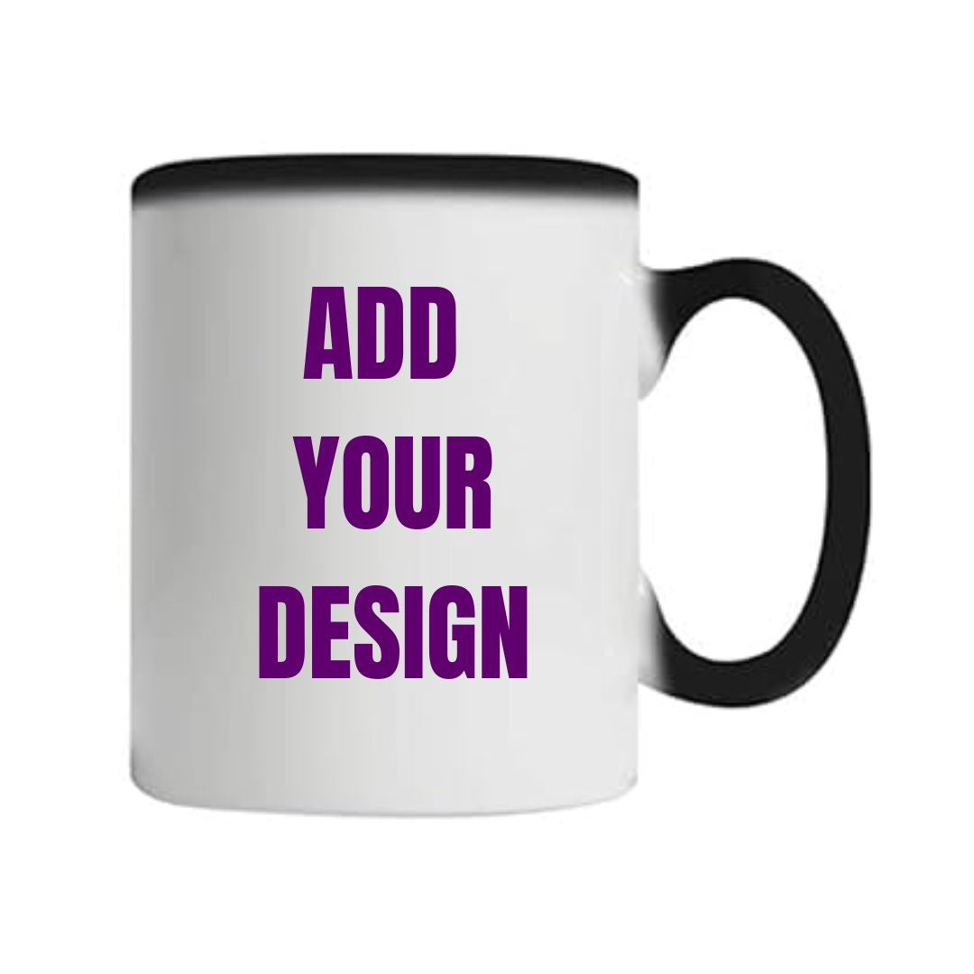 Branded 330ml Magic Coffee Mugs (Black / Colour Changing) Classic Canvas NetCanvas
