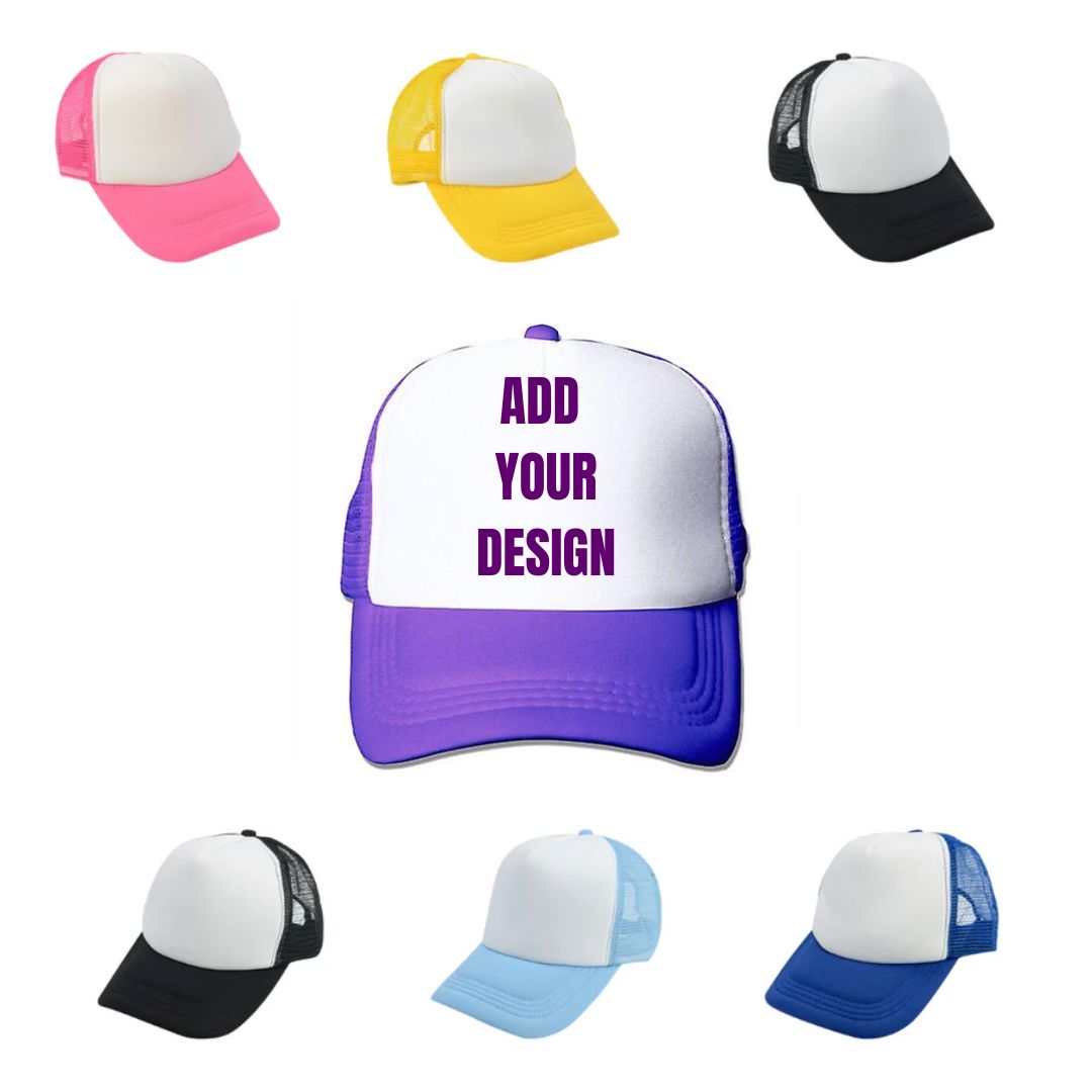 Branded Peak Caps Classic Canvas NetCanvas