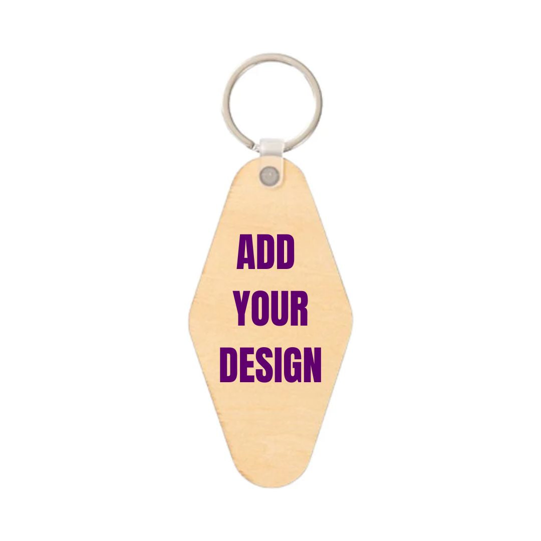 Branded Retro Motel Keyring (Double-sided print) Classic Canvas NetCanvas