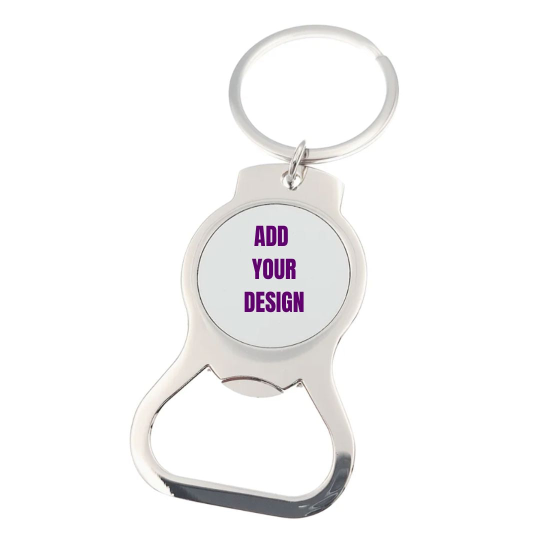 Branded Round Bottle Opener Keyring Classic Canvas NetCanvas