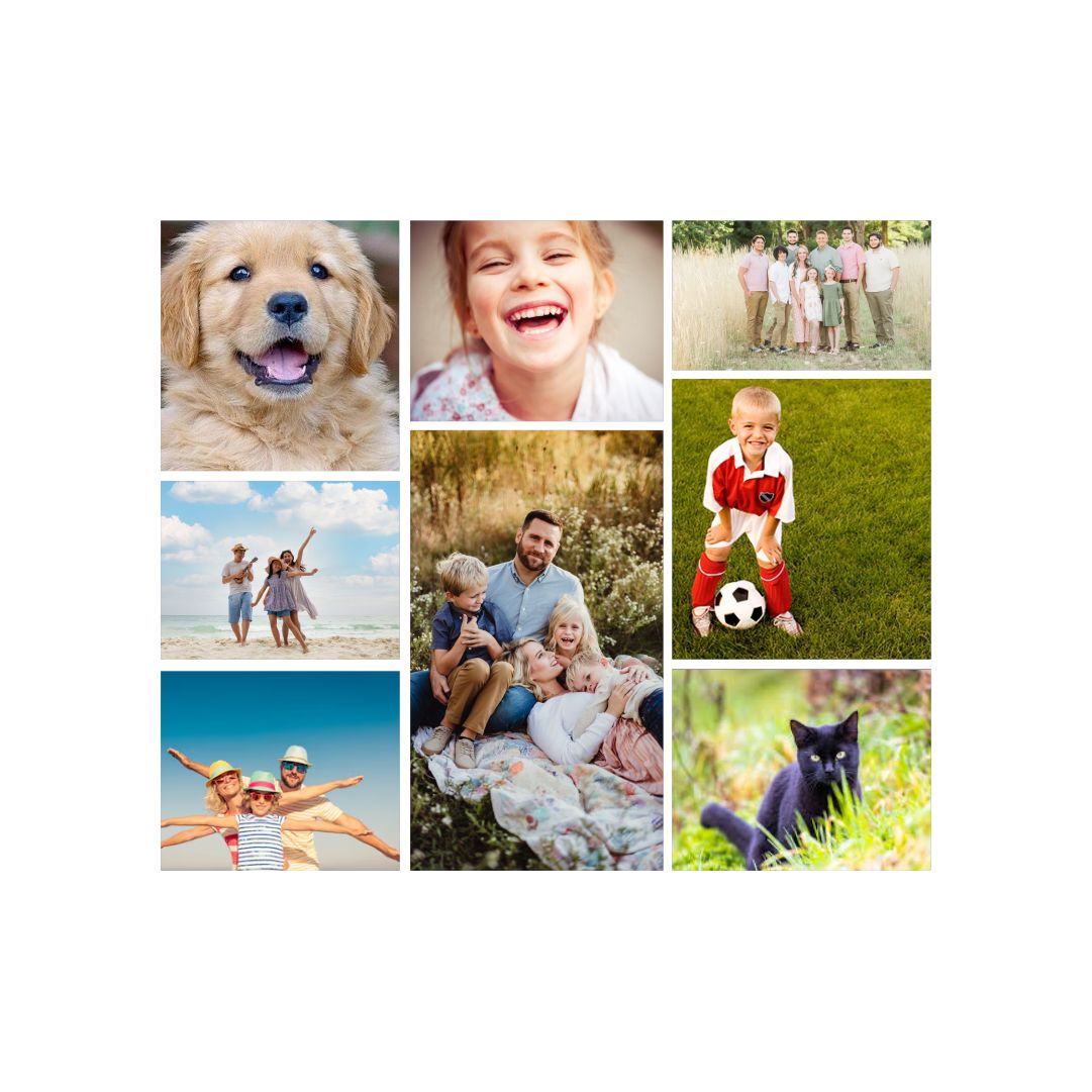 Collage Photo Insulated Skinny Tumbler with waterproof slide lid & straw Classic Canvas NetCanvas