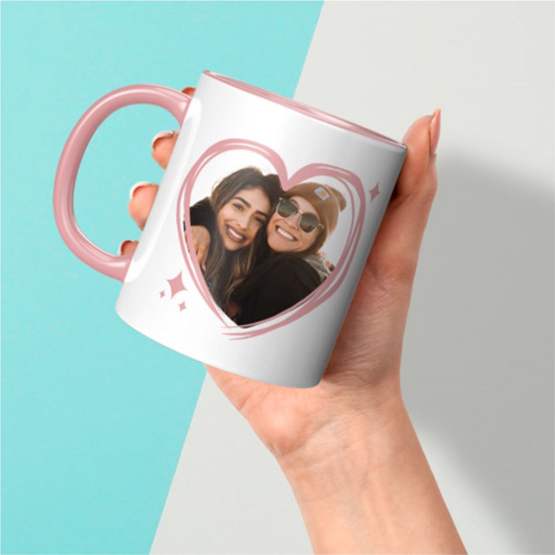 Colour Rim & Handle Photo Mug 11oz (Choose your colour) Classic Canvas NetCanvas
