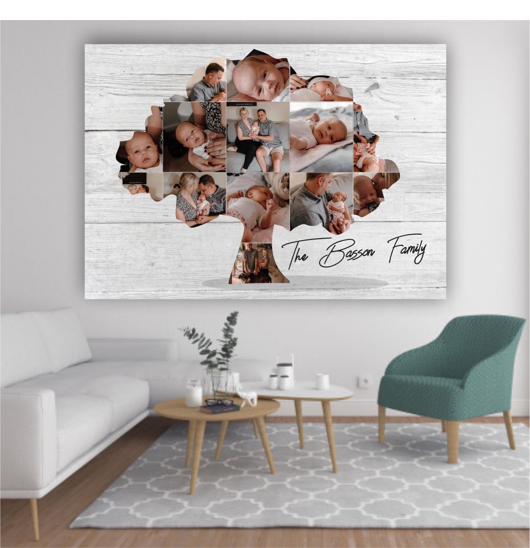 Family Tree Collage (Max 14 Images) Classic Canvas NetCanvas
