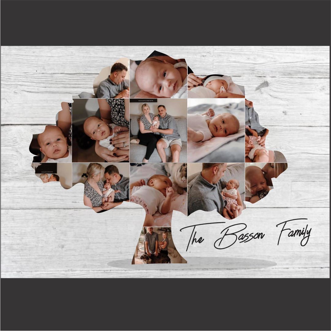Family Tree Collage (Max 14 Images) Classic Canvas NetCanvas