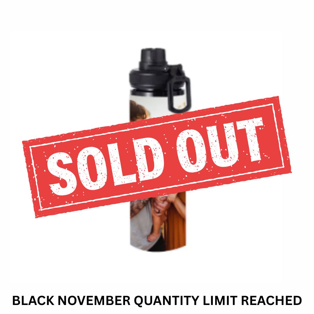 Full Photo 850ml Aluminum Water Bottle Classic Canvas NetCanvas