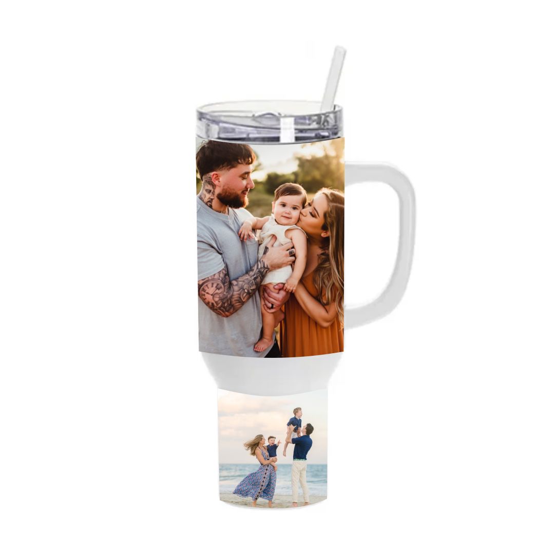 Full Photo BIG 1200ml Travel Tumbler Classic Canvas NetCanvas