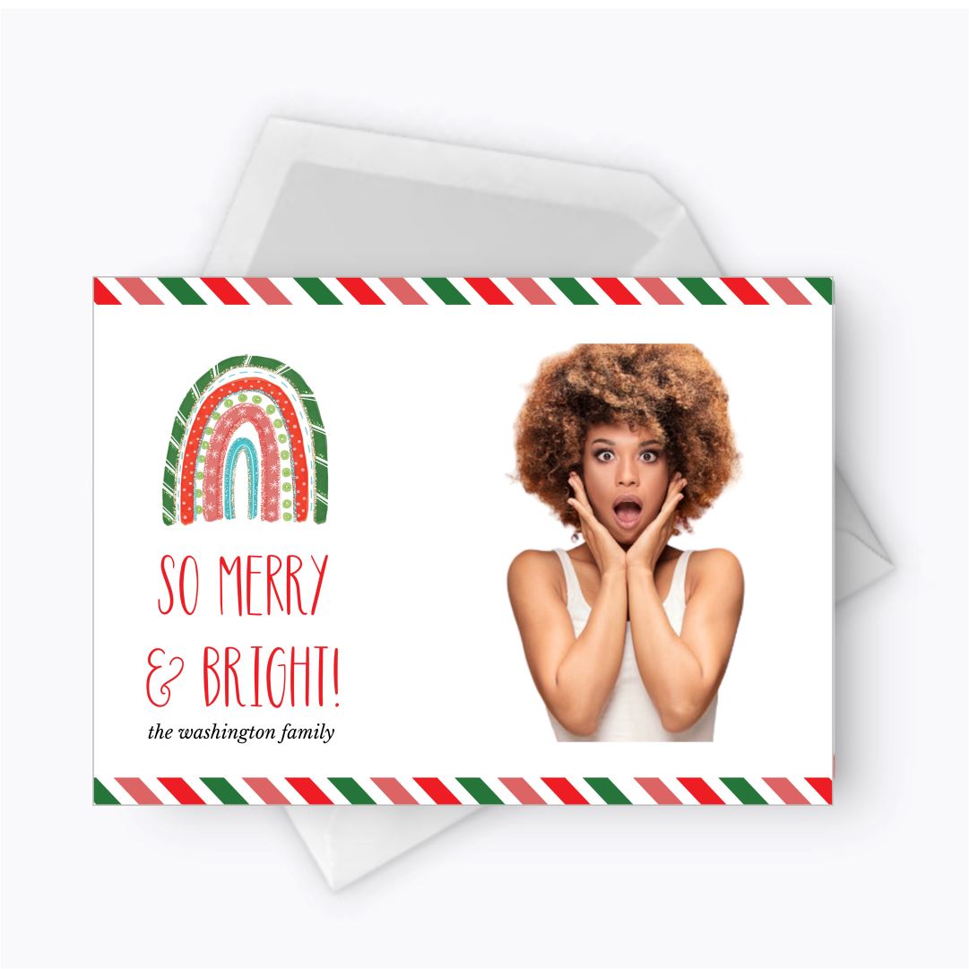 Holiday rainbow - Christmas card NetCanvas
