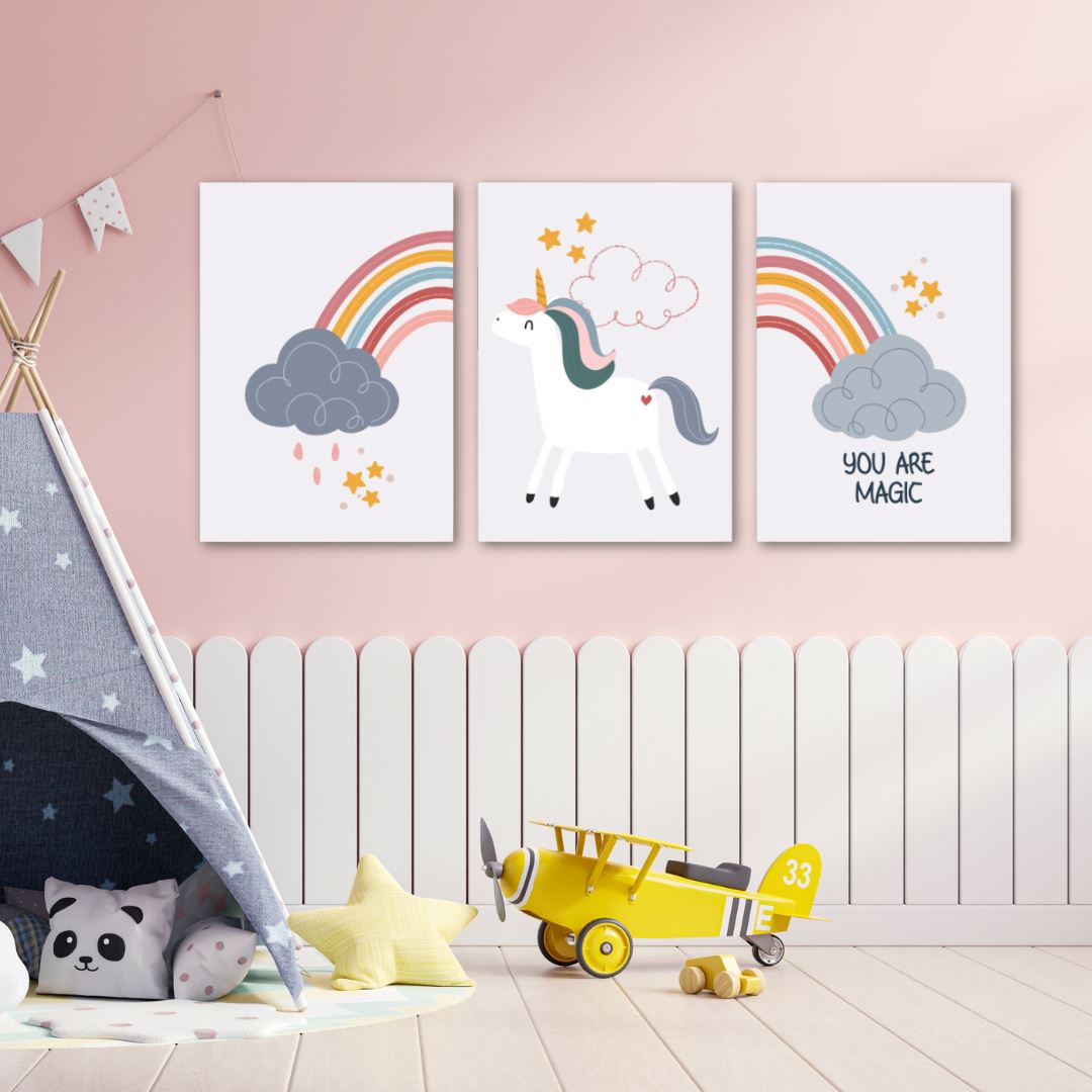 Magical Unicorn (Set of 3) Classic Canvas NetCanvas