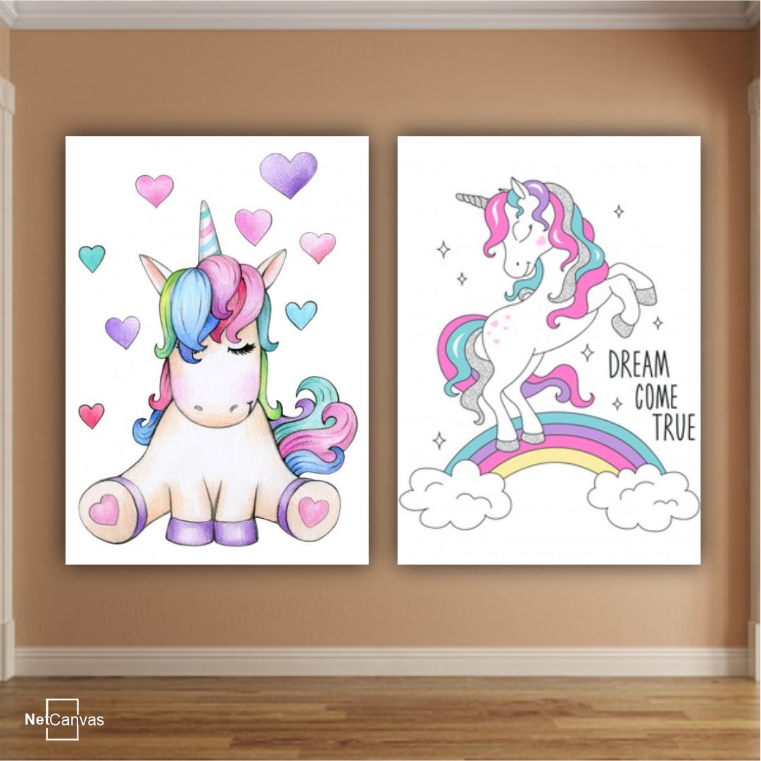 My Little Unicorn (Set of 2) Classic Canvas NetCanvas