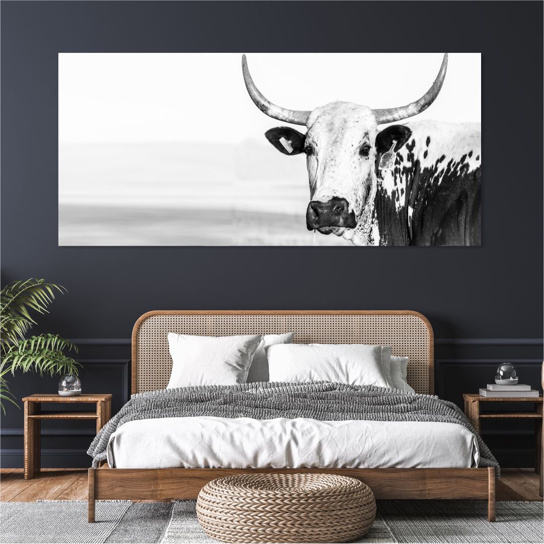 Nguni Cow Stretch Classic Canvas NetCanvas