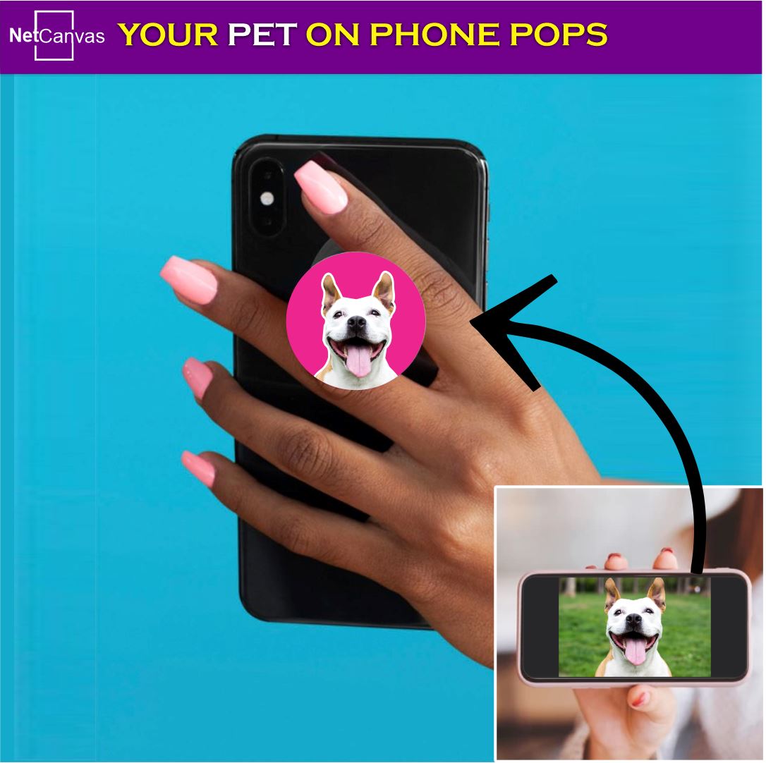 Pets on Phone Pops Classic Canvas NetCanvas