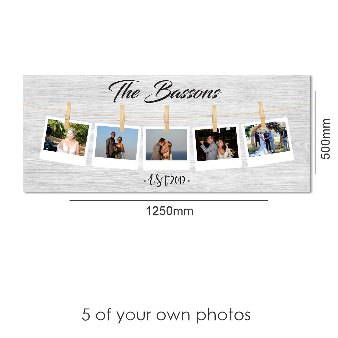 Polaroid Collage (5 Images) | C2 Classic Canvas NetCanvas