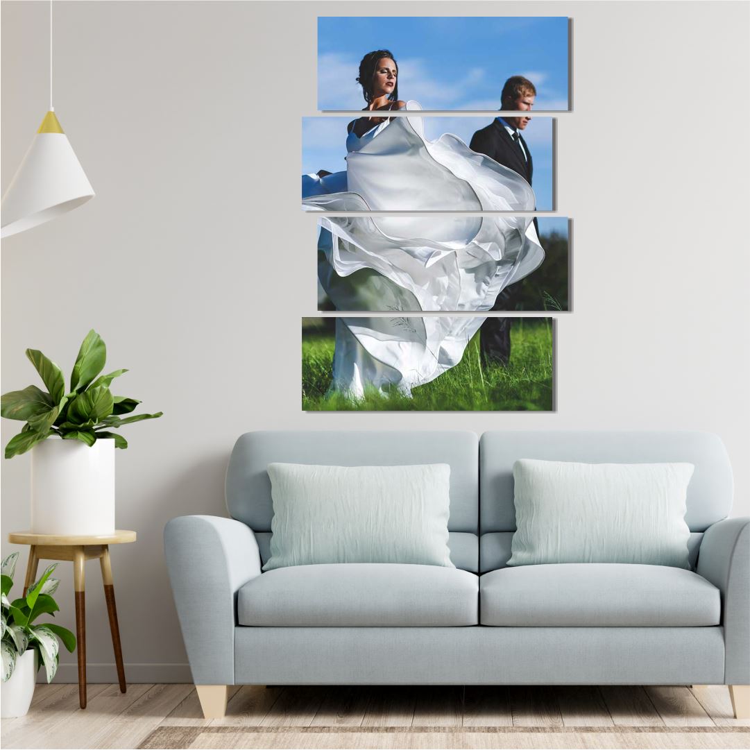 Vertical 4 Piece Split Canvas Classic Canvas NetCanvas
