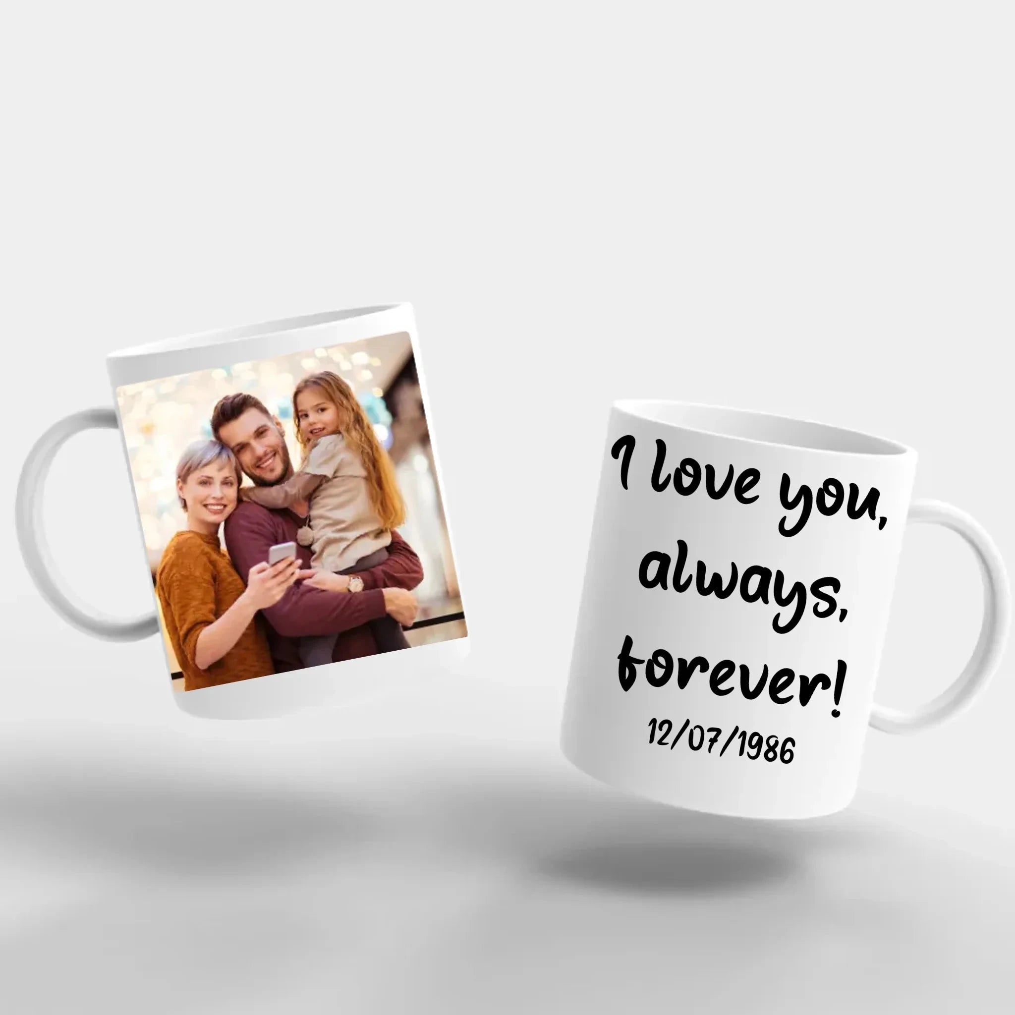 11oz White Photo Mug Customizer TeeInBlue 11oz White Mug SQUARE SHAPE AWAY FROM ME