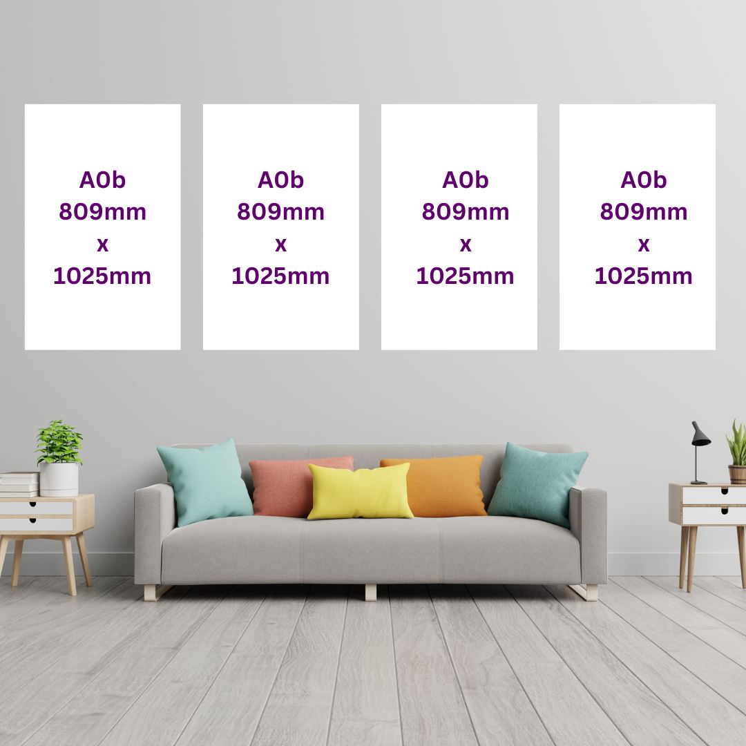 4 x A0 Canvas Combo HUGE! (809 x 1025mm) Classic Canvas NetCanvas 