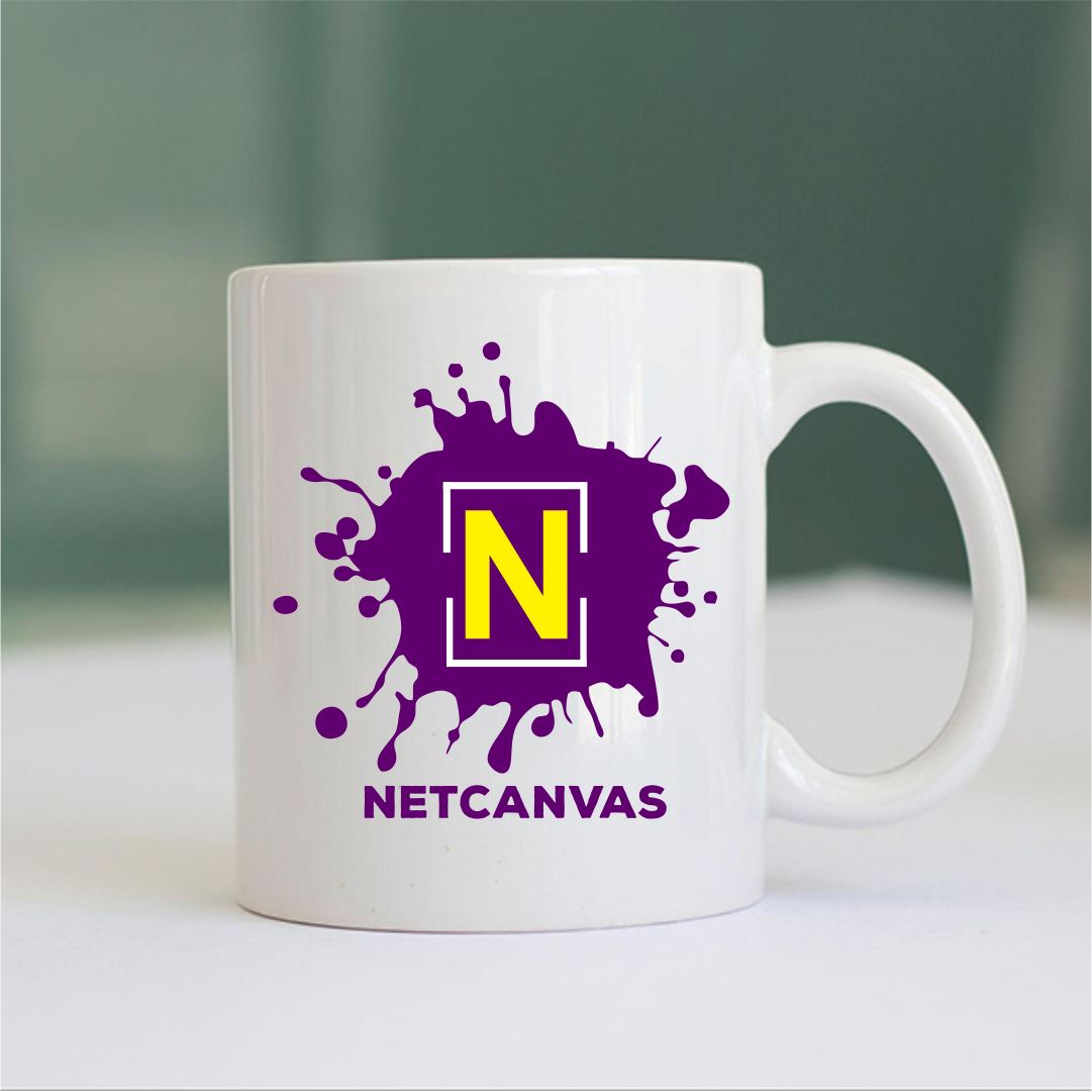 Branded 330ml White Coffee Mugs Classic Canvas NetCanvas 