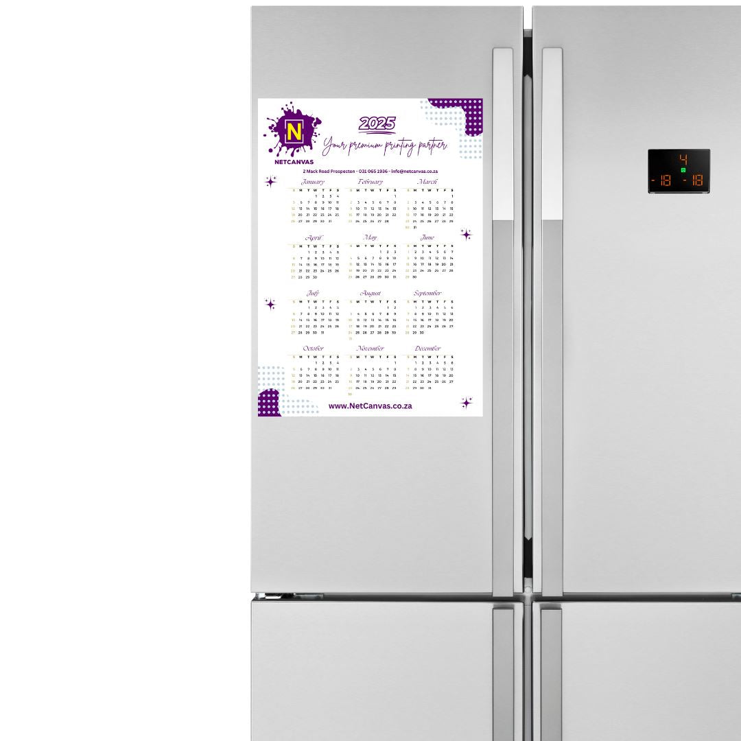 Branded Corporate Magnetic Calendars (Packs of 50) Classic Canvas NetCanvas 