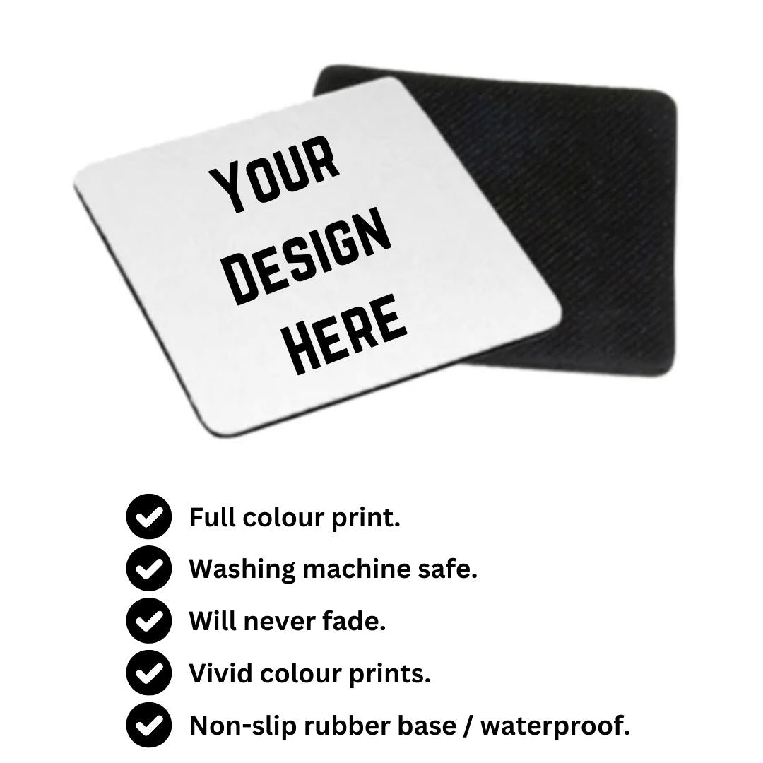 Branded Rubber Coasters (non-slip rubber base) Classic Canvas NetCanvas 