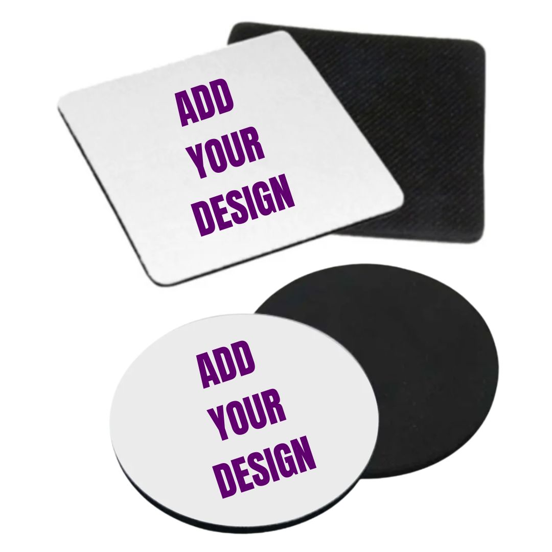 Branded Rubber Coasters (non-slip rubber base) Classic Canvas NetCanvas 
