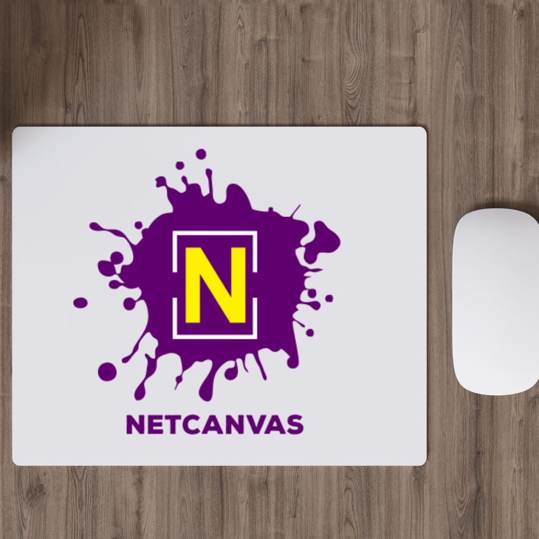 Branded Rubber Mousepads (non-slip rubber base) Classic Canvas NetCanvas 