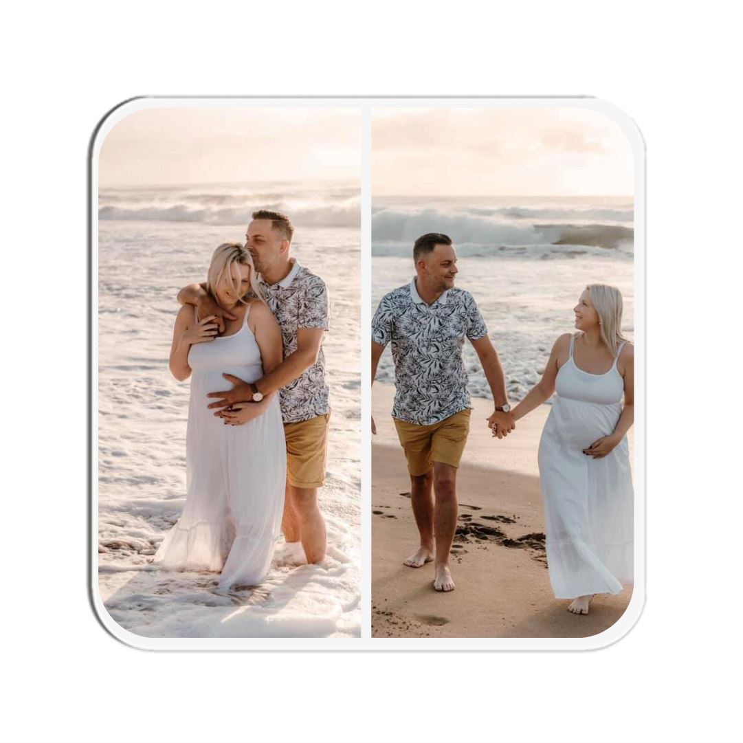 Collage Photo Coaster Classic Canvas NetCanvas 2 Image Collage 