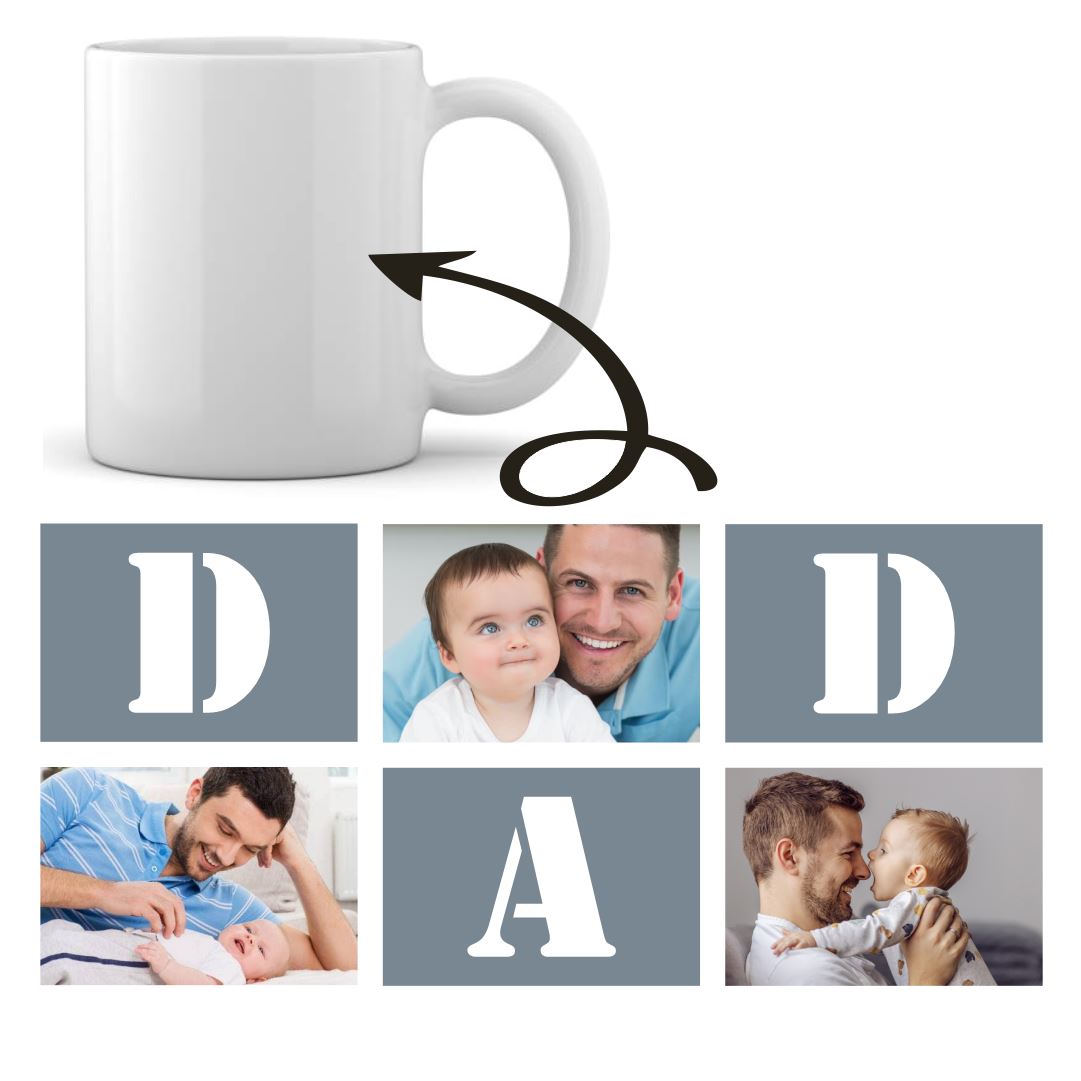 Dad Mug Collage Classic Canvas NetCanvas 