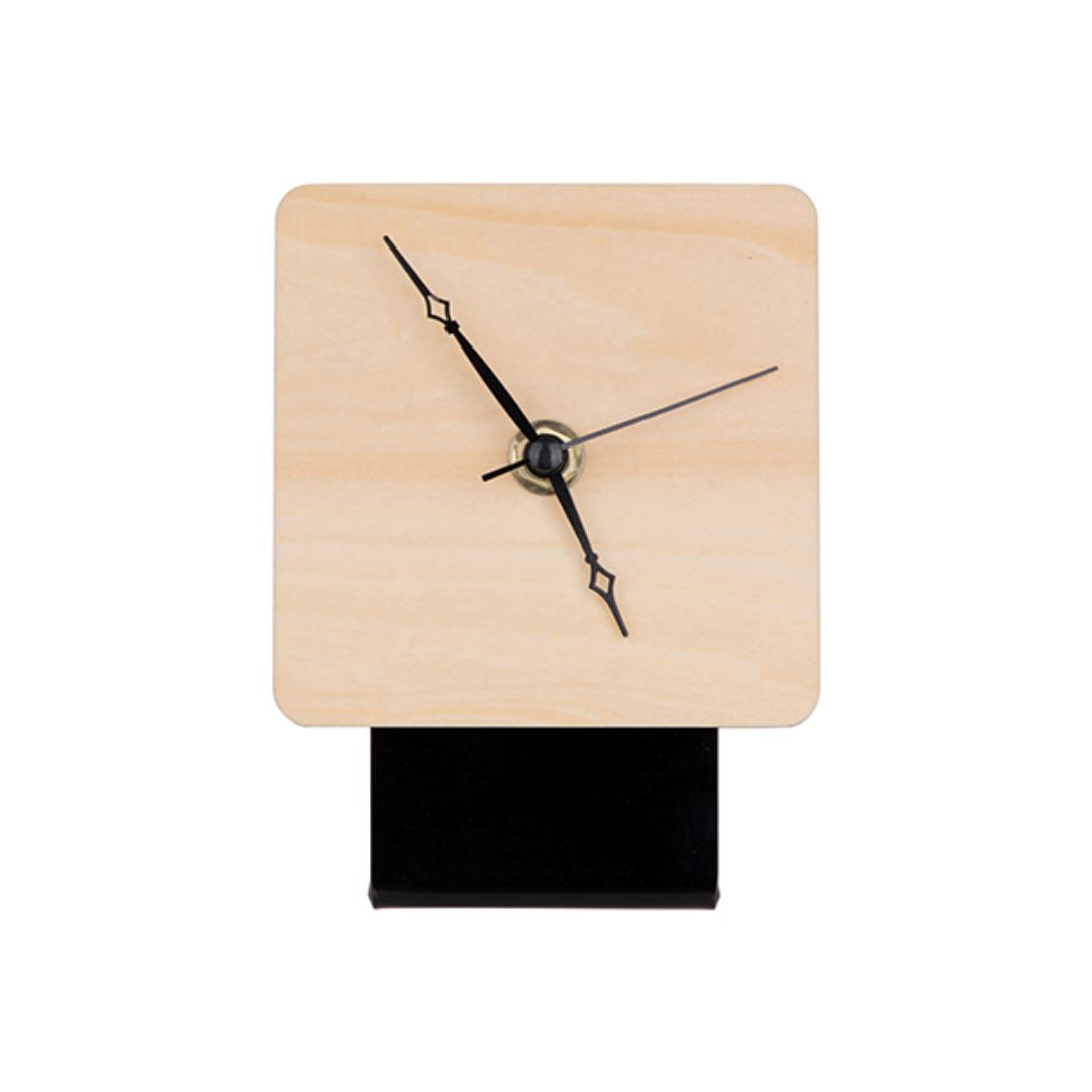 Desktop Plywood Photo Clock (10x10cm) Classic Canvas NetCanvas 