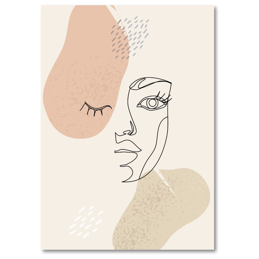 Elegant Line Art (Set of 3) Classic Canvas NetCanvas 