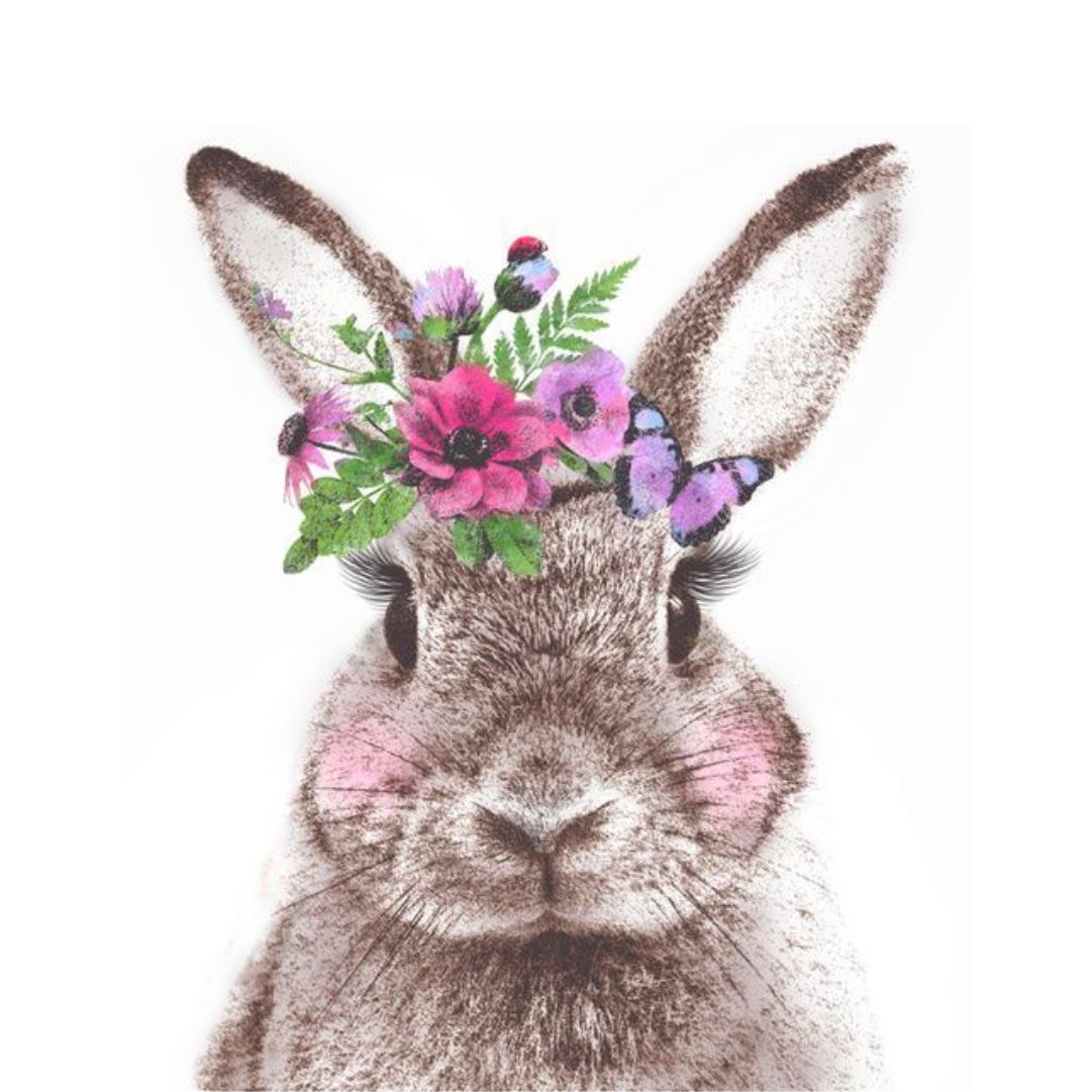 Flower Bunnies (Set of 2) Classic Canvas NetCanvas 