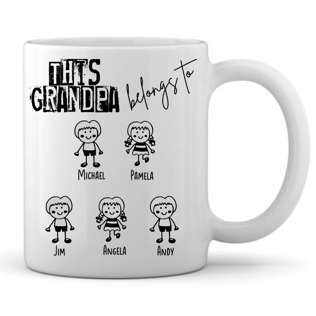 Grandpa belongs to Mug Classic Canvas NetCanvas 