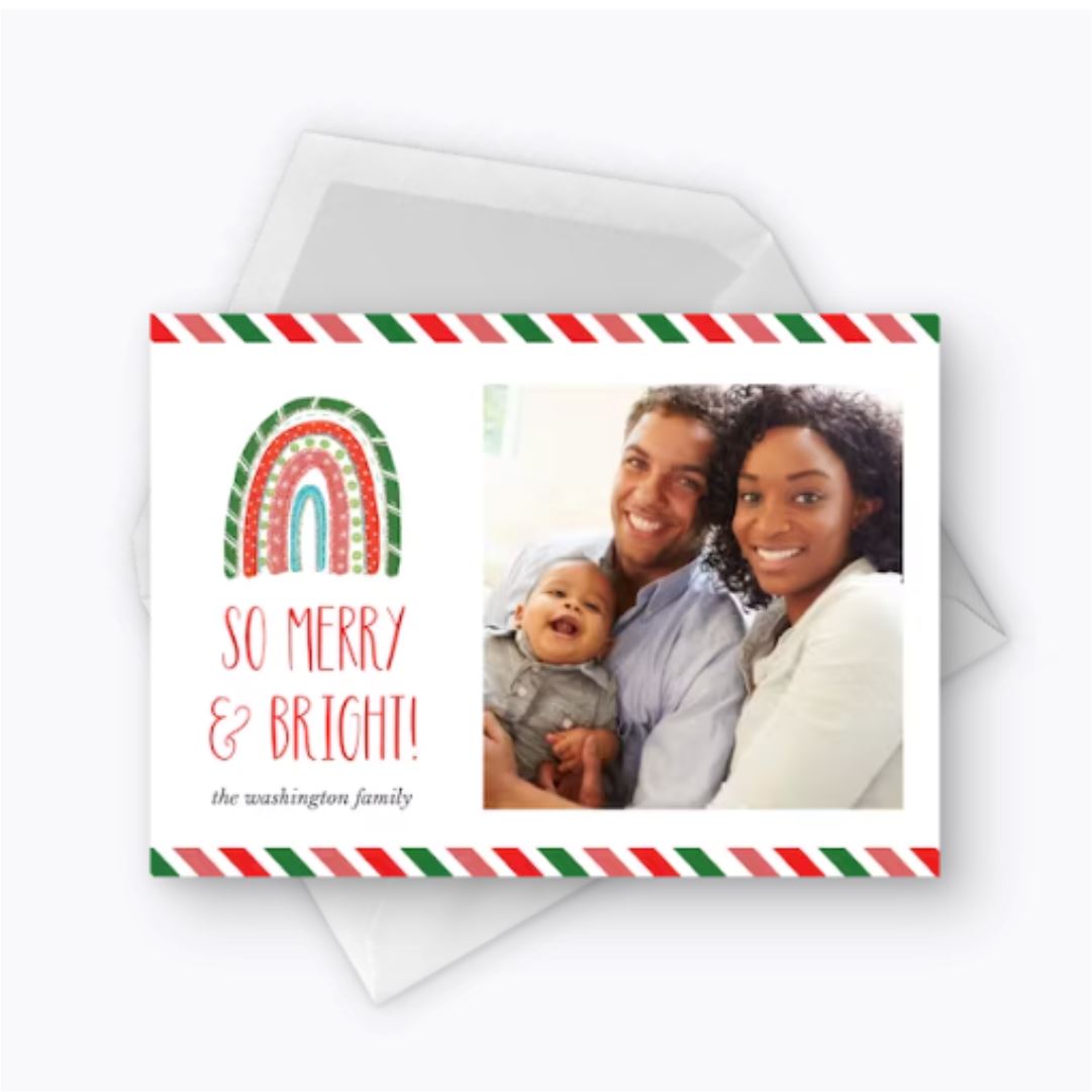 Holiday rainbow - Christmas card NetCanvas 