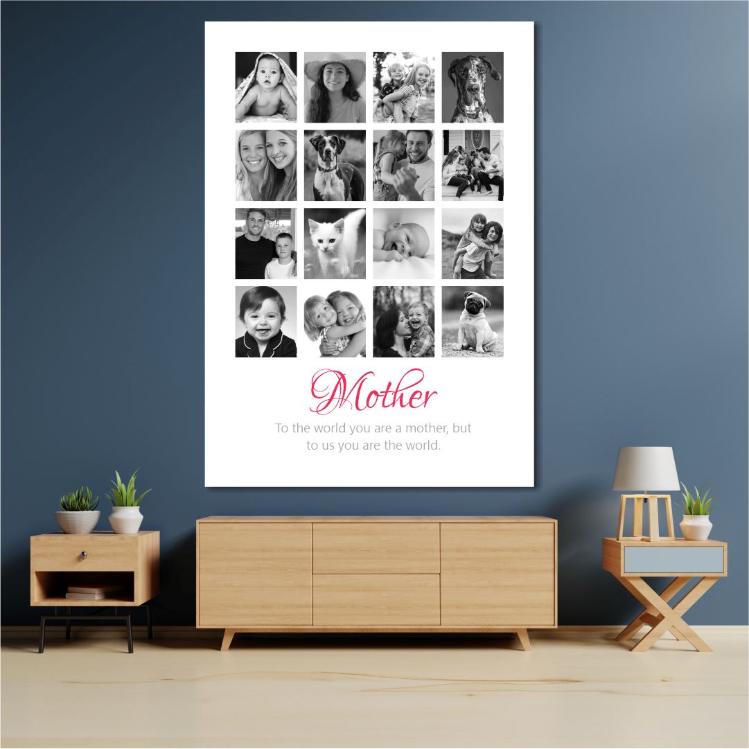 Mom's the World (16 Images) Classic Canvas NetCanvas 