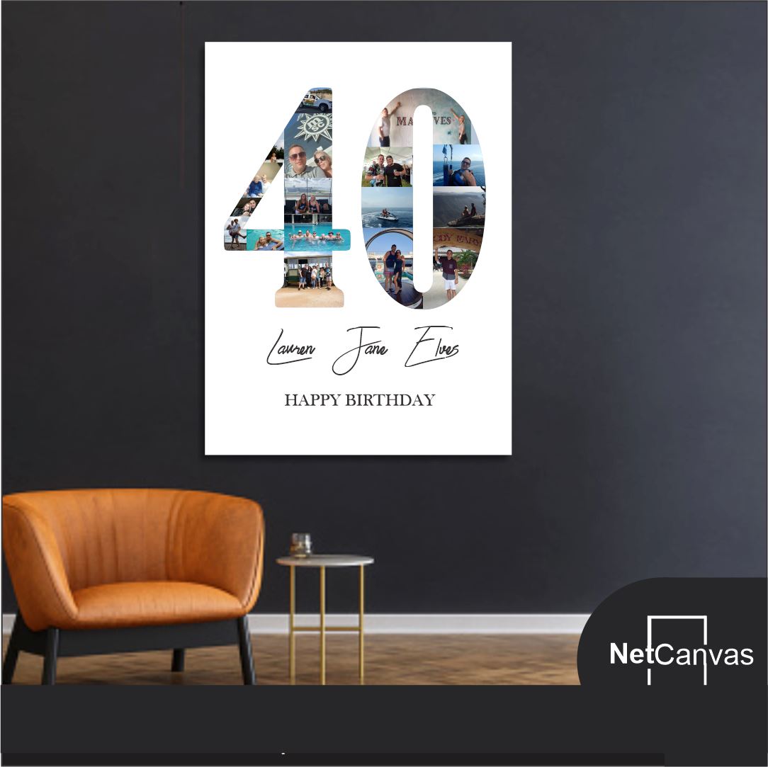Occasion Number Collage Classic Canvas NetCanvas 