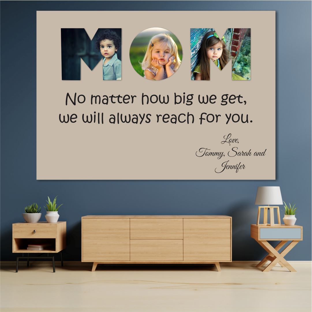 Reach for your Mom Collage (3 Images) Classic Canvas NetCanvas 