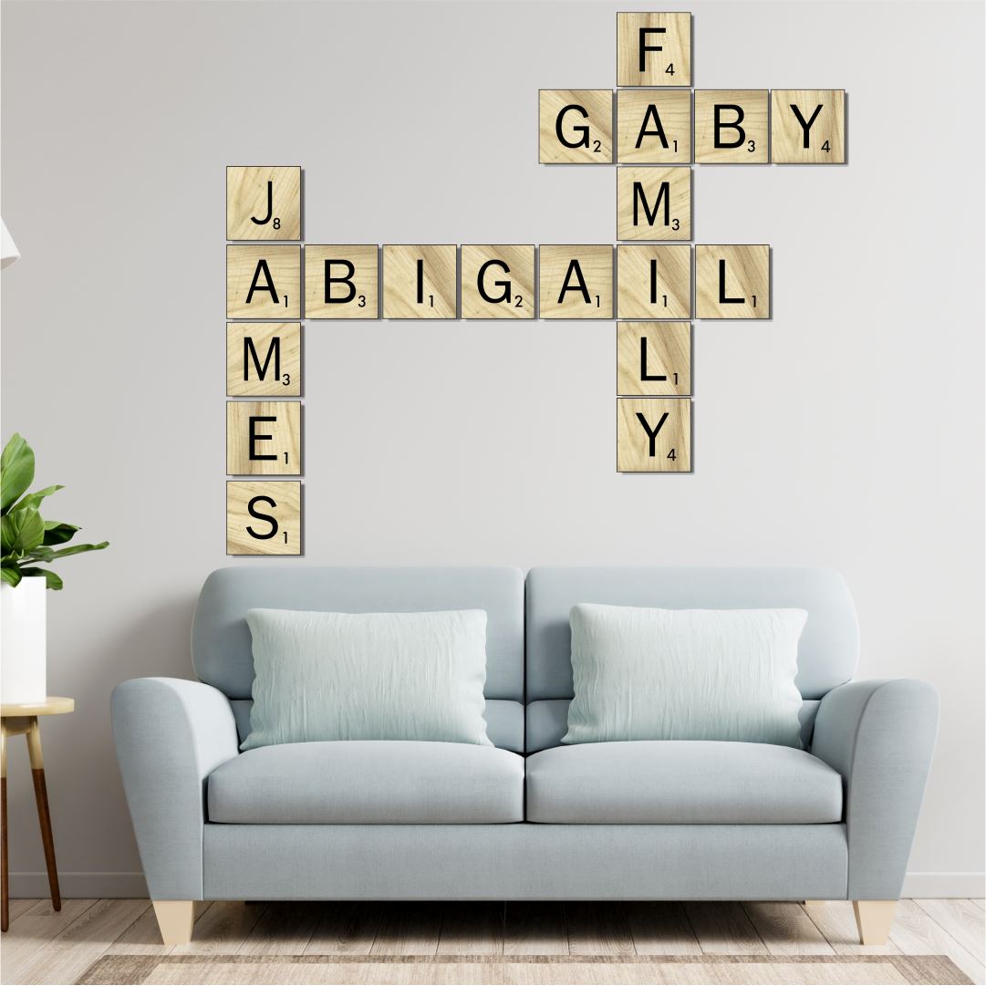Scrabble Letter Canvas (150mm*150mm) | R35 per Letter Classic Canvas NetCanvas 