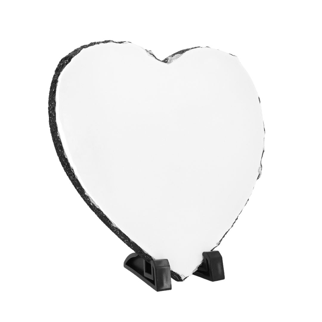 Slate Photo Stone with Stand (Choose your shape & size) Classic Canvas NetCanvas Heart 15cm x 15cm 
