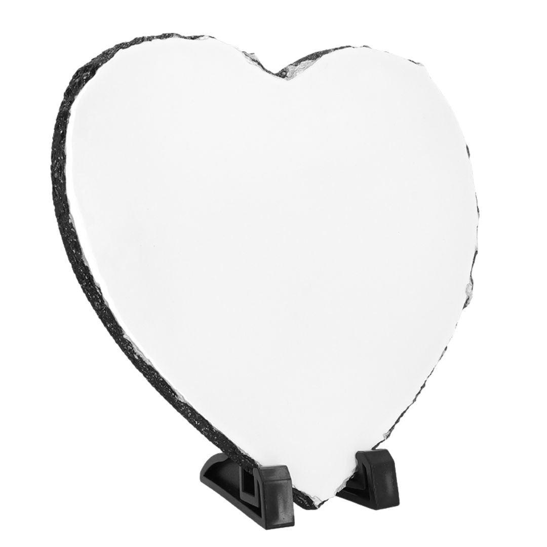 Slate Photo Stone with Stand (Choose your shape & size) Classic Canvas NetCanvas Heart 20 x 25cm 