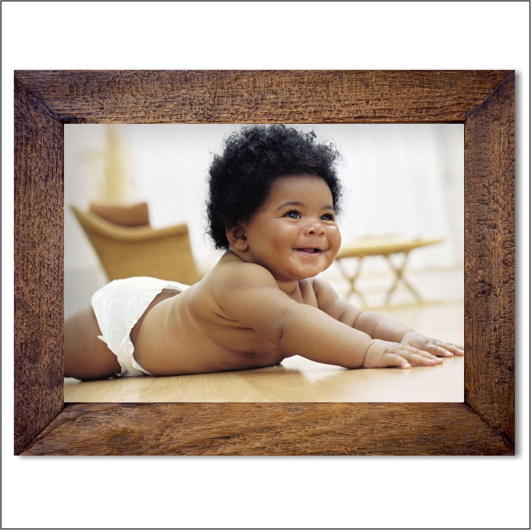 Virtual Wooden Canvas Print (Dark Wood) - Single Canvas Classic Canvas NetCanvas 