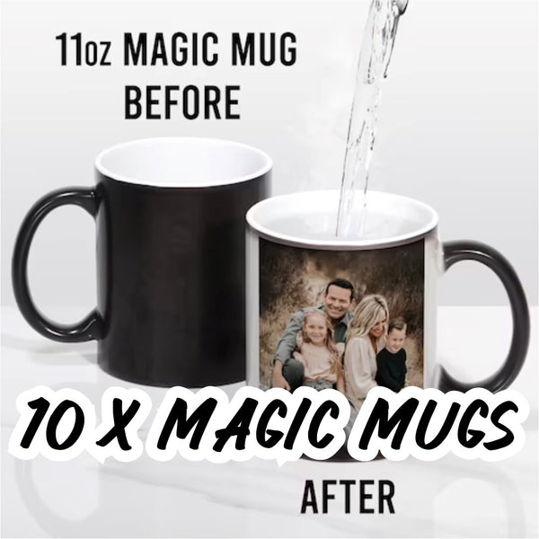 10 x Magic Mugs 11oz Classic Canvas NetCanvas 