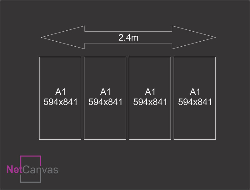 4 x A1 Canvas Combo Premium Deal Classic Canvas NetCanvas 