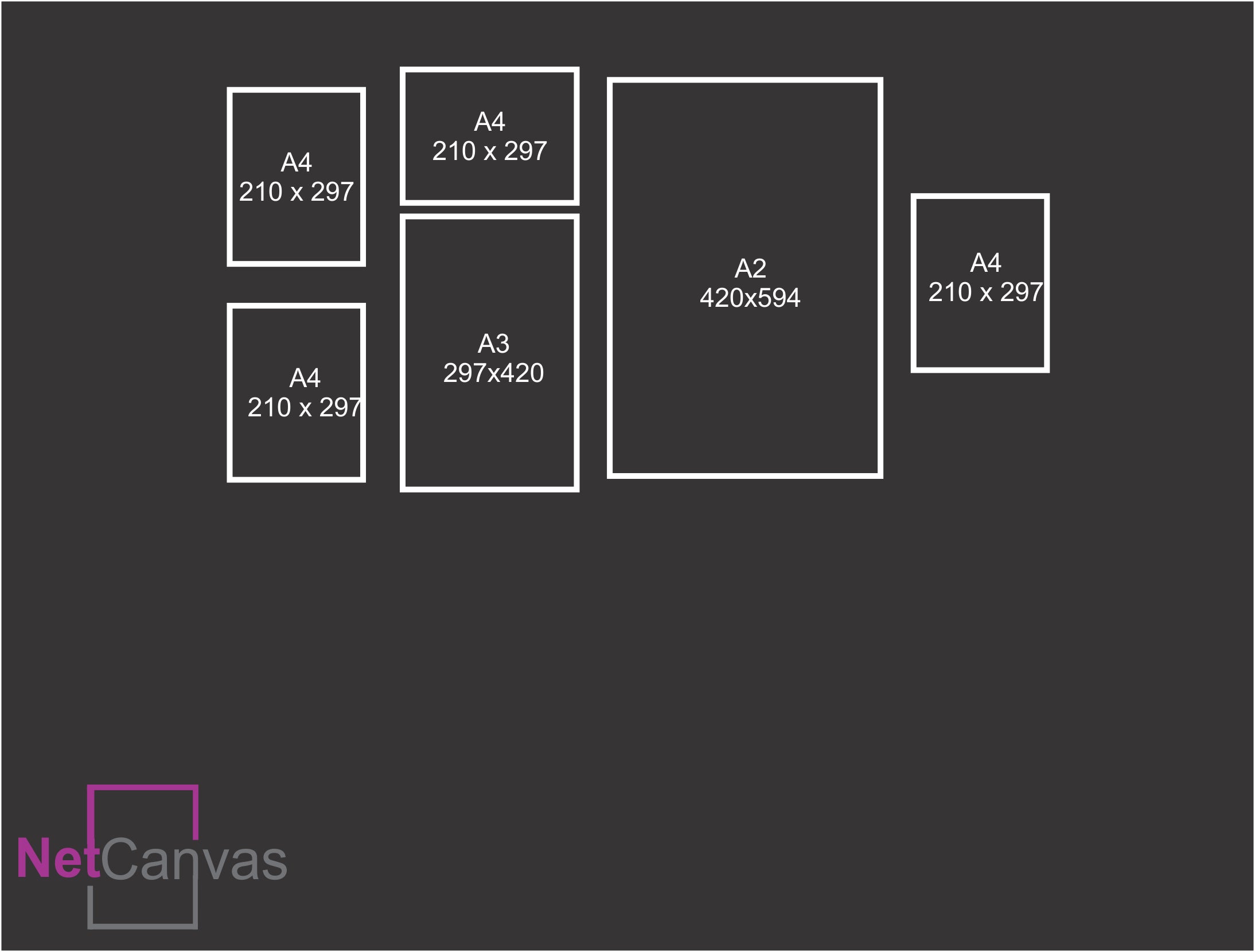 6 Piece Canvas Combo Classic Canvas NetCanvas 