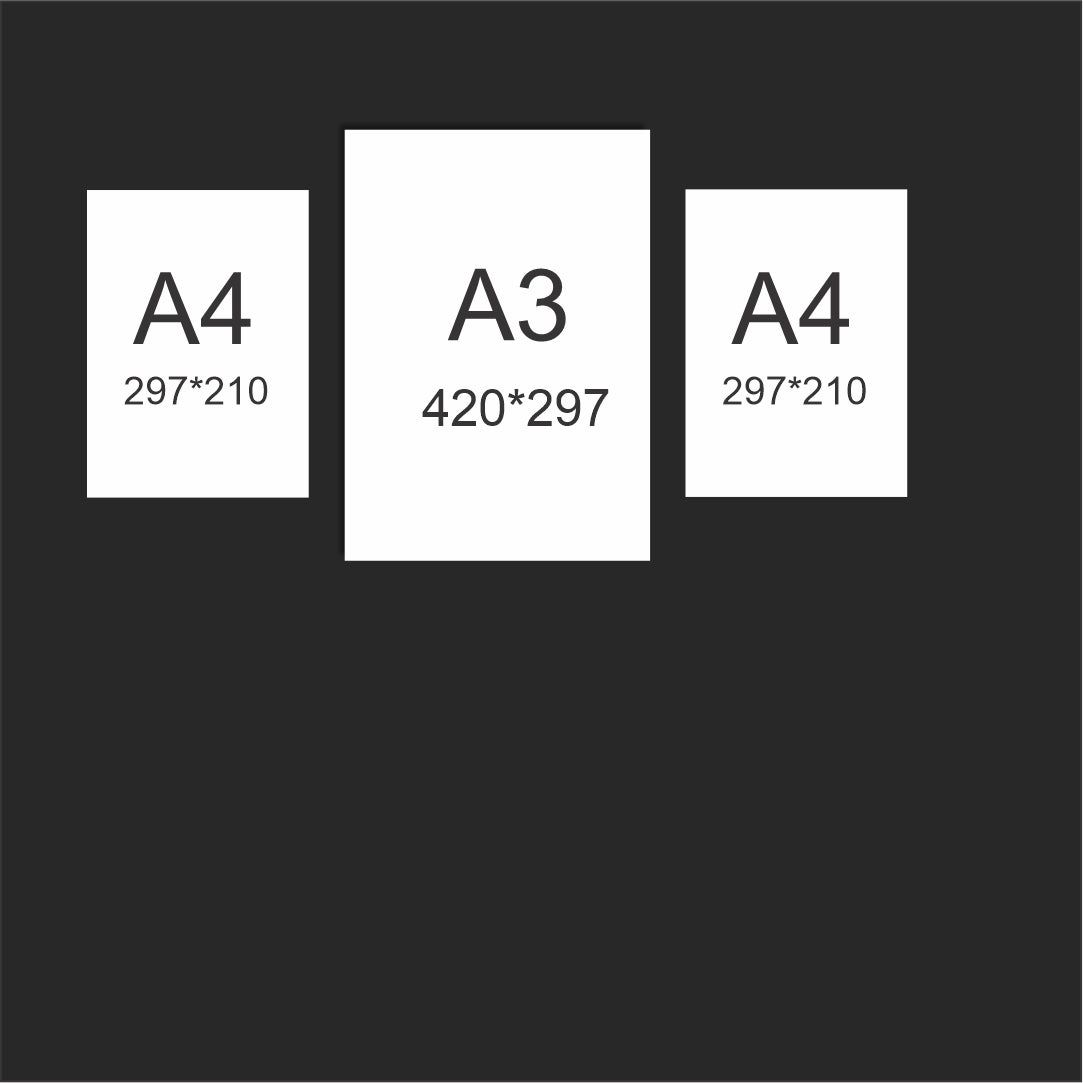 BF 1 x A3 + 2 x A4 Classic Canvas NetCanvas 
