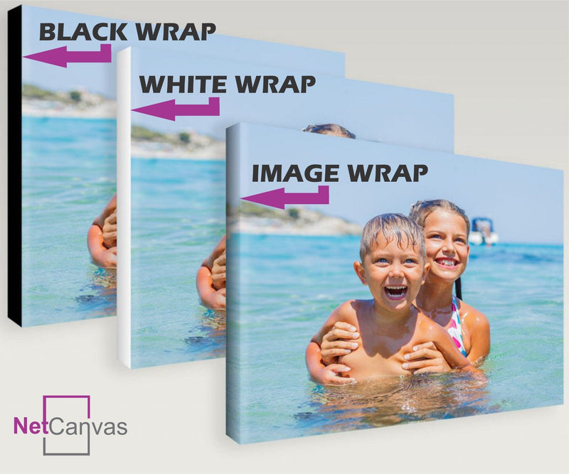 Black & White Song Lyrics on Photo Canvas Print Classic Canvas NetCanvas 