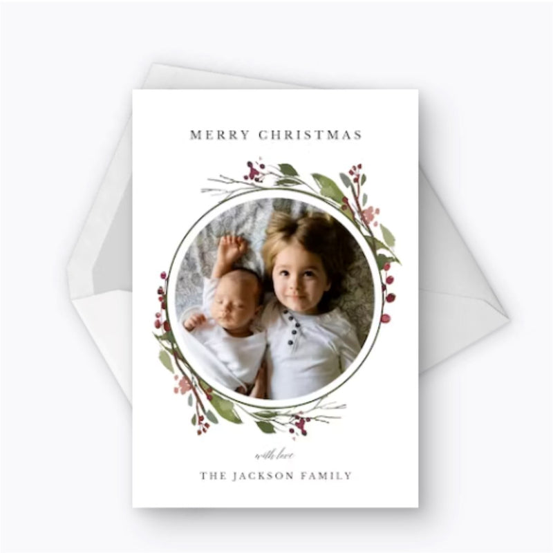 Circle wreath - Christmas card NetCanvas 