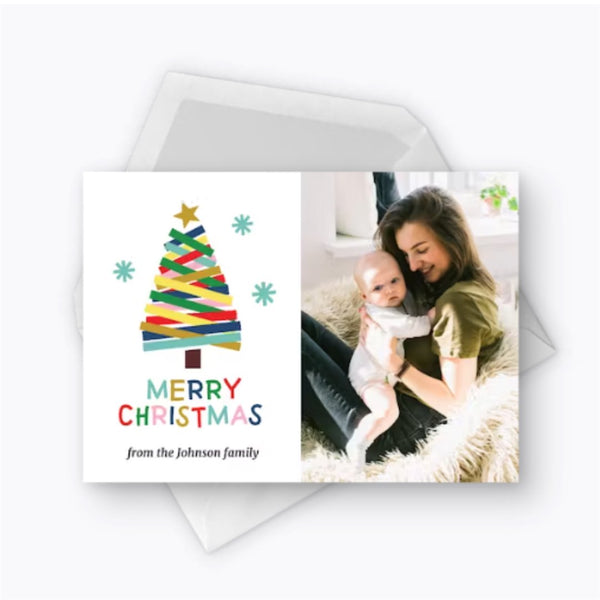 Colorful tree - Christmas card NetCanvas 