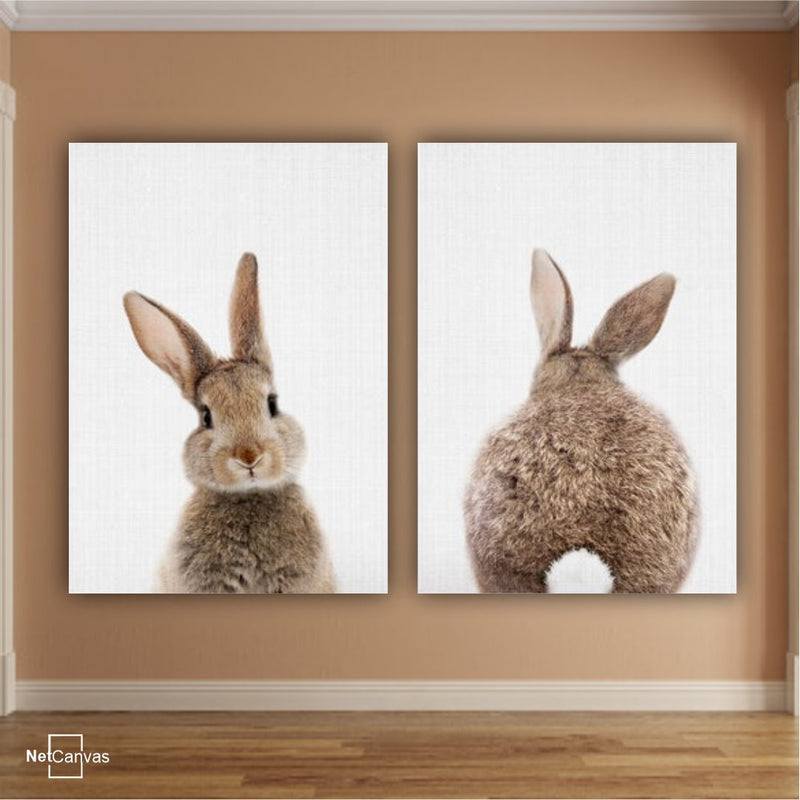 Cute Bunny Duo (Set of 2) Classic Canvas NetCanvas 
