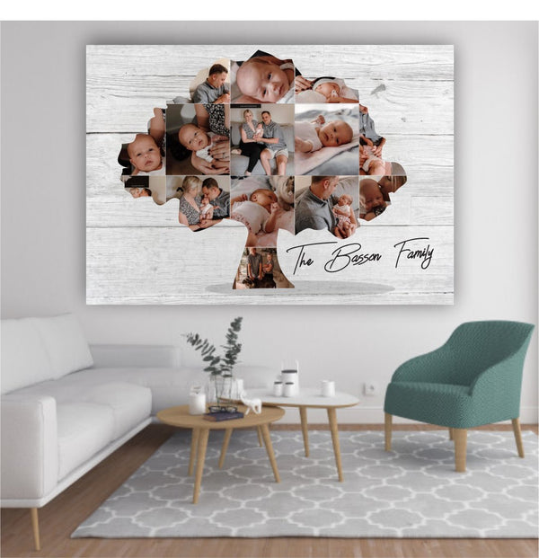 Family Tree Collage (Max 14 Images) Classic Canvas NetCanvas 