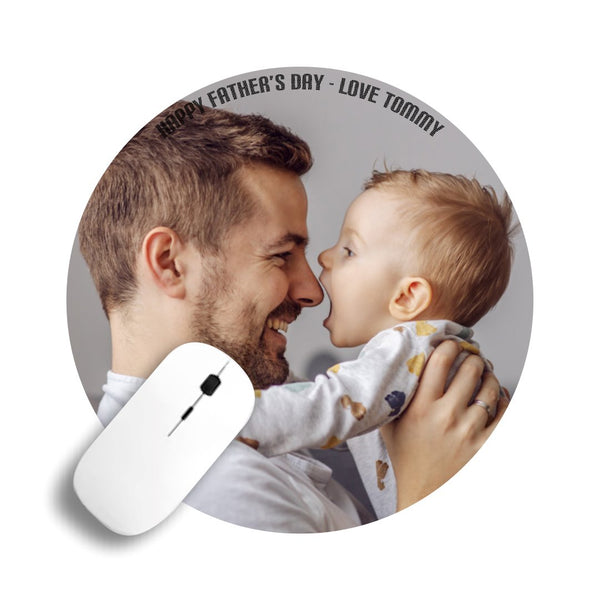 Father's Day Round Mousepad Classic Canvas NetCanvas 