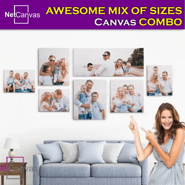 Mix of Size | 7 Piece Canvas Combo Classic Canvas NetCanvas 